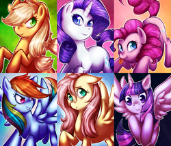 Size: 1239x1062 | Tagged: safe, artist:crispych0colate, derpibooru import, applejack, fluttershy, pinkie pie, rainbow dash, rarity, twilight sparkle, twilight sparkle (alicorn), alicorn, earth pony, pegasus, pony, unicorn, female, mane six, mare