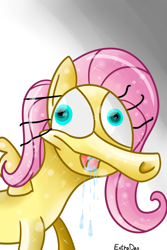 Size: 1024x1536 | Tagged: safe, artist:extradan, fluttershy, pegasus, pony, female, mare, solo