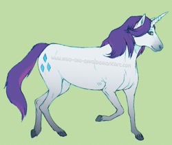 Size: 700x591 | Tagged: safe, artist:alibabbu, rarity, pony, unicorn, female, hoers, horn, mare, realistic, solo