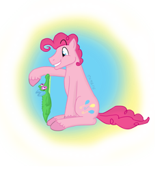 Size: 1341x1397 | Tagged: safe, artist:ordinarydraw, bubble berry, gummette, gummy, pinkie pie, earth pony, pony, rule 63, unshorn fetlocks