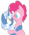 Size: 354x417 | Tagged: safe, artist:artflicker, bubble berry, pinkie pie, pokey pierce, poppy pin, earth pony, pony, boop, female, male, noseboop, pokeypie, rule 63, shipping, straight