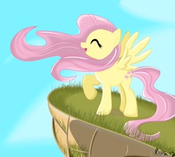 Size: 2000x1800 | Tagged: safe, artist:the-riph, fluttershy, pegasus, pony, female, mare, pink mane, windswept mane, yellow coat