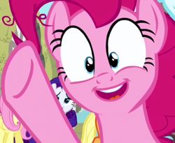 Size: 600x492 | Tagged: safe, fluttershy, pinkie pie, rarity, earth pony, pegasus, pony, unicorn, faic, female, horn, mare