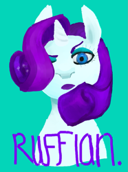 Size: 727x979 | Tagged: safe, artist:do-it-emily, rarity, pony, unicorn, female, horn, mare, white coat