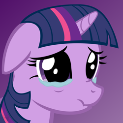 Size: 2500x2500 | Tagged: safe, artist:jfiend97, derpibooru import, twilight sparkle, crying, sad, solo