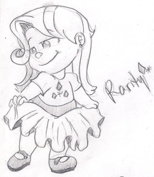 Size: 636x732 | Tagged: safe, artist:applehead302, rarity, babity, baby, humanized, younger