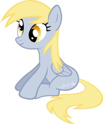Size: 812x983 | Tagged: safe, artist:parclytaxel, derpy hooves, pegasus, pony, female, lowres, mare, not a vector, simple background, sitting, solo, white background