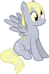 Size: 729x1095 | Tagged: safe, derpy hooves, pegasus, pony, female, mare, simple background, transparent background, vector, wet mane