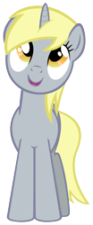 Size: 2500x6000 | Tagged: safe, artist:redink853, derpy hooves, pony, unicorn, race swap, simple background, this will end in tears, this will end in tears and/or death, transparent background, underp, vector, xk-class end-of-the-world scenario