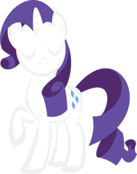 Size: 500x634 | Tagged: safe, rarity, pony, unicorn, simple background, solo, white background