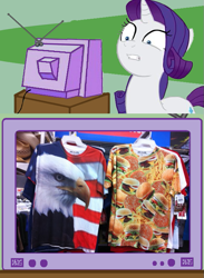 Size: 563x771 | Tagged: safe, rarity, pony, unicorn, clothes, exploitable meme, meme, tv meme