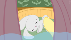 Size: 1280x720 | Tagged: safe, artist:frankier77, angel bunny, fluttershy, pegasus, pony, crying, dead, fluttervision, hair, pov, sad, tragedy