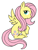 Size: 438x569 | Tagged: safe, artist:darlimondoll, fluttershy, pegasus, pony, female, mare, pink mane, solo, yellow coat