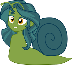 Size: 1704x1523 | Tagged: safe, derpibooru exclusive, edit, sunset shimmer, equestria girls, rainbow rocks, alternate color palette, antennae, badumsquish approved, edit of an edit of an edit, recolor, simple background, slugset slimer, snail, species swap, transparent background, vector, wat