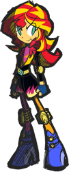 Size: 220x542 | Tagged: safe, artist:rvceric, sunset shimmer, equestria girls, friendship games, simple background, solo, transparent background