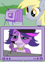 Size: 563x771 | Tagged: safe, derpy hooves, pony, cocaine, drugs, littlest pet shop, meme, tv meme, zoe trent