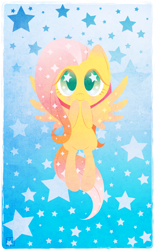 Size: 722x1150 | Tagged: safe, artist:disfiguredstick, fluttershy, pegasus, pony, female, mare, pink mane, sticker, yellow coat