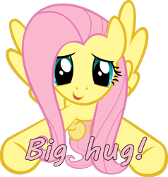 Size: 1600x1678 | Tagged: safe, fluttershy, pegasus, pony, female, incoming hug, mare, pink mane, yellow coat