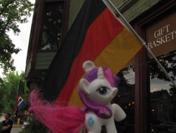 Size: 1280x960 | Tagged: safe, rarity, human, pony, unicorn, columbus, germany, irl, ohio, photo, united states