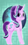 Size: 475x737 | Tagged: safe, artist:starsymphonystela, starlight glimmer, pony, unicorn, female, horn, mare, simple background, solo, two toned mane