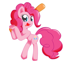 Size: 900x800 | Tagged: safe, pinkie pie, earth pony, pony, bad girl, baseball bat, crossover, no more heroes