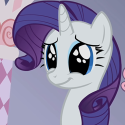 Size: 688x688 | Tagged: safe, screencap, rarity, pony, unicorn, sisterhooves social, eye shimmer, female, mare, reaction image, solo