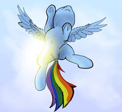 Size: 2658x2448 | Tagged: safe, artist:xbi, derpibooru import, rainbow dash, pegasus, pony, armpits, flying, solo