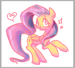 Size: 736x669 | Tagged: safe, artist:moon petals, fluttershy, pegasus, pony, female, mare, pink mane, yellow coat