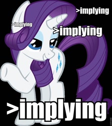 Size: 680x763 | Tagged: safe, rarity, pony, unicorn, female, horn, implying, mare, white coat