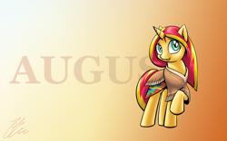 Size: 4000x2500 | Tagged: safe, artist:lovelyneckbeard, sunset shimmer, pony, unicorn, alternate hairstyle, clothes, solo