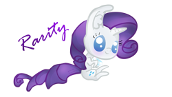 Size: 1191x670 | Tagged: safe, rarity, pony, unicorn, simple background, solo, white background