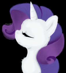 Size: 1748x1934 | Tagged: safe, artist:breezzie, rarity, pony, unicorn, chest fluff, female, mare, purple mane, solo, white coat