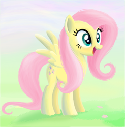 Size: 333x339 | Tagged: safe, artist:tgolyi, fluttershy, pegasus, pony, happy, solo, svg, vector