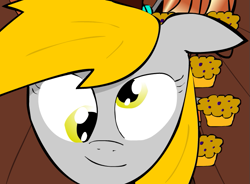 Size: 721x531 | Tagged: safe, artist:rinsankajugin, derpy hooves, pegasus, pony, cromartie high school, female, mare, muffin