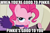 Size: 640x422 | Tagged: safe, edit, edited screencap, screencap, pinkie pie, earth pony, pony, over a barrel, image macro, innuendo, lidded eyes, movie quote, saloon dress, saloon pinkie, solo