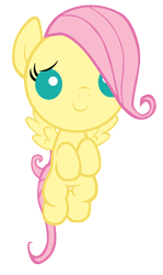 Size: 900x1508 | Tagged: safe, artist:themightysqueegee, fluttershy, pegasus, pony, foal, simple background, transparent background, vector