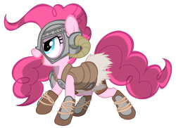 Size: 5500x4000 | Tagged: safe, artist:akikodestroyer, artist:psalmie, pinkie pie, earth pony, pony, absurd resolution, crossover, dovahkiin, skyrim, the elder scrolls