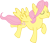 Size: 3024x2572 | Tagged: safe, artist:jaybugjimmies, butterscotch, fluttershy, pegasus, pony, adorascotch, cute, rule 63, rule63betes, simple background, transparent background, vector