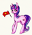 Size: 937x998 | Tagged: safe, artist:vetallie, starlight glimmer, pony, unicorn, equal cutie mark, flag, implied communism, solo, stalin glimmer, vietnam