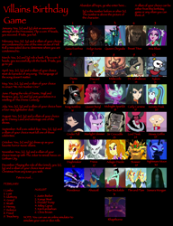 Size: 1150x1499 | Tagged: safe, adagio dazzle, ahuizotl, aria blaze, daybreaker, discord, doctor caballeron, flam, flim, gaea everfree, king sombra, lord tirek, midnight sparkle, nightmare moon, queen chrysalis, sonata dusk, starlight glimmer, twilight sparkle, crocodile, equestria girls, friendship games, legend of everfree, rainbow rocks, antagonist, ardyn izunia, attack on titan, beast titan, birthday game, bowser, bravely default, bravely second, carly carmine, cinder fall, dan backslide, dante's inferno, dark signer, divine comedy, dragon ball z, dragon quest (game), dragon quest 8, duma, exploitable meme, family guy, final fantasy, final fantasy xv, fire emblem, fire emblem echoes: shadows of valentia, frieza, malacoda, meme, one piece, providence, queen beryl, rhapthorne, rwby, sailor moon, samara morgan, stewie griffin, super mario bros., text, the dover boys, the order of the stick, the ring, xykon, yu-gi-oh!, yu-gi-oh! 5d's