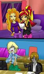 Size: 1320x2200 | Tagged: safe, artist:nekojackun, adagio dazzle, derpy hooves, sunset shimmer, oc, equestria girls