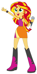 Size: 4000x8014 | Tagged: safe, artist:mixiepie, sunset shimmer, equestria girls, rainbow rocks, simple background, sleeveless, transparent background, vector