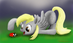 Size: 1469x881 | Tagged: safe, artist:beaverblast, derpy hooves, ladybug, pegasus, pony, female, mare, rage face