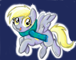 Size: 1417x1134 | Tagged: safe, artist:kikithewolf64, derpy hooves, pegasus, pony, clothes, female, mare, scarf, solo