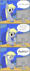 Size: 380x894 | Tagged: safe, artist:latiken, derpy hooves, pegasus, pony, comic, fanart, female, mare, underp