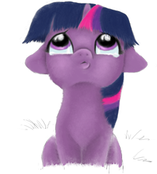 Size: 729x810 | Tagged: safe, artist:bri-sta, derpibooru import, twilight sparkle, pony, unicorn, female, filly, horn, mare, purple coat, purple mane, solo