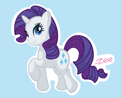 Size: 1000x800 | Tagged: safe, artist:chaowzee, rarity, pony, unicorn, female, horn, mare, solo, white coat