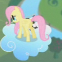 Size: 200x200 | Tagged: safe, screencap, fluttershy, pegasus, pony, blurry, female, filly, flutterbutt, mare, plot, solo