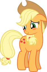 Size: 6651x10000 | Tagged: safe, artist:teiptr, applejack, earth pony, pony, absurd resolution, blushing, female, mare