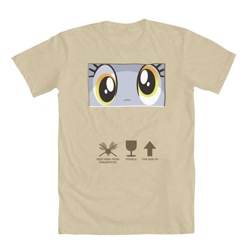 Size: 1000x1000 | Tagged: safe, derpy hooves, pegasus, pony, box, clothes, female, gameloft, irl, mare, merchandise, official, photo, shirt, t-shirt, welovefine